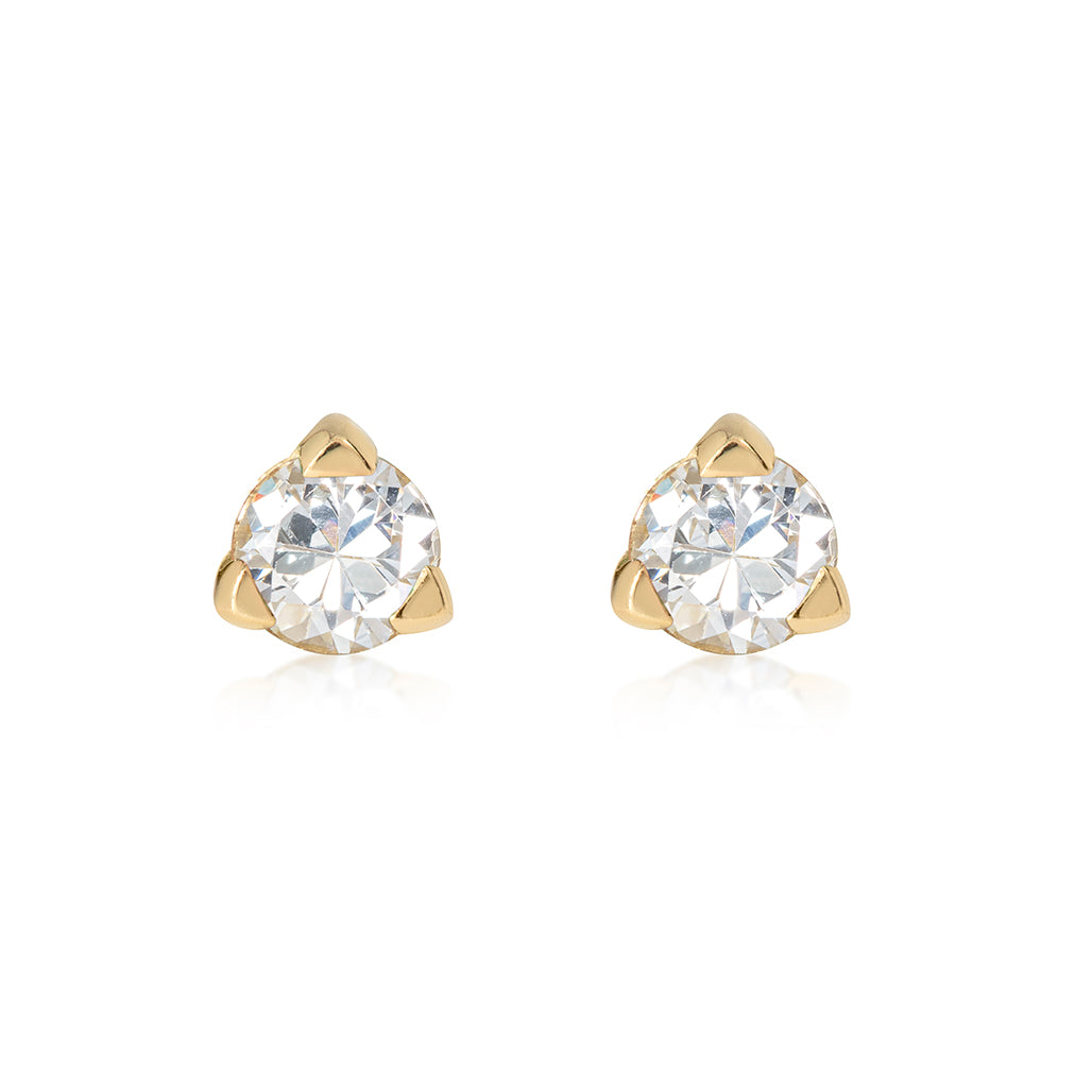 White Diamond Studs