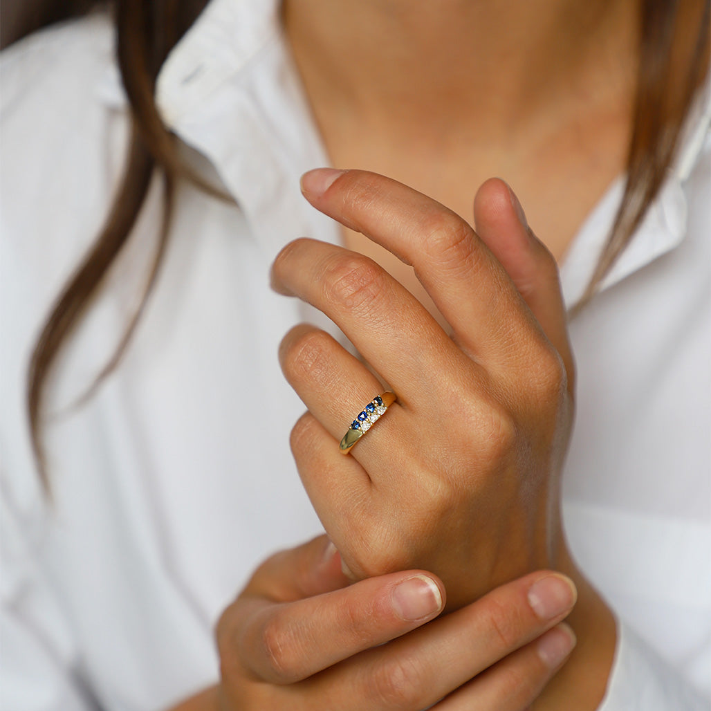 Sapphire and Diamond Ring