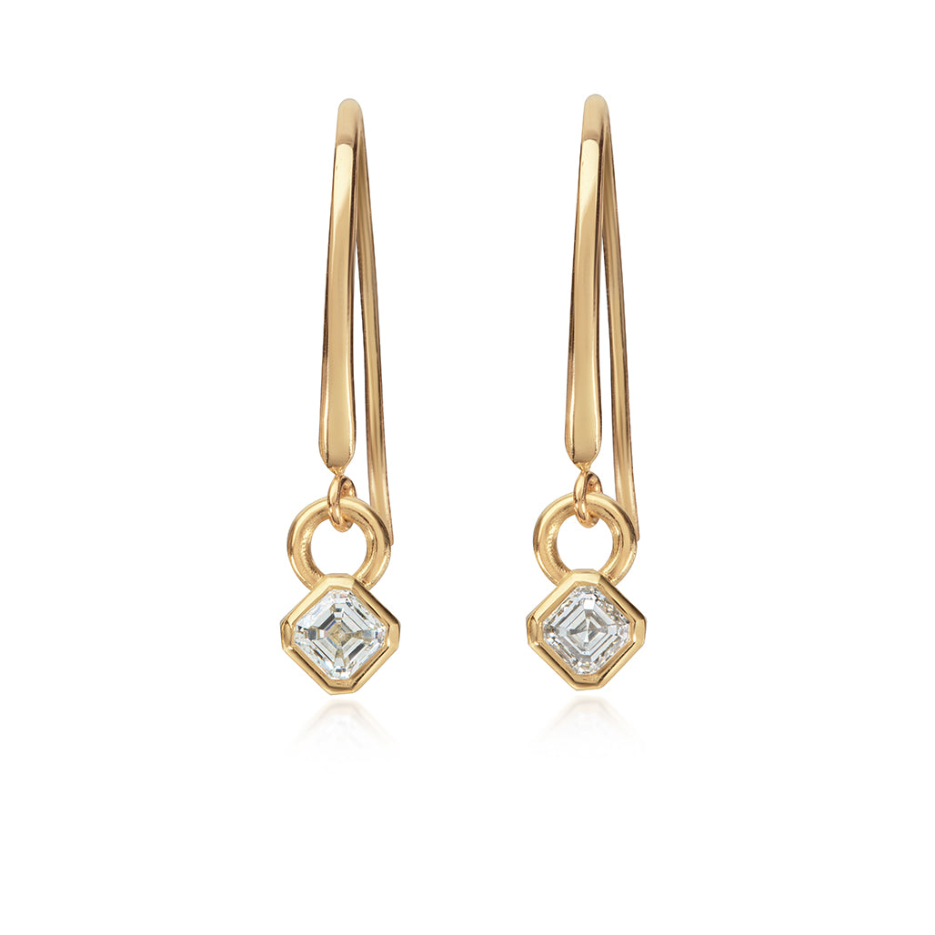 Ascher Diamond Drop Earrings