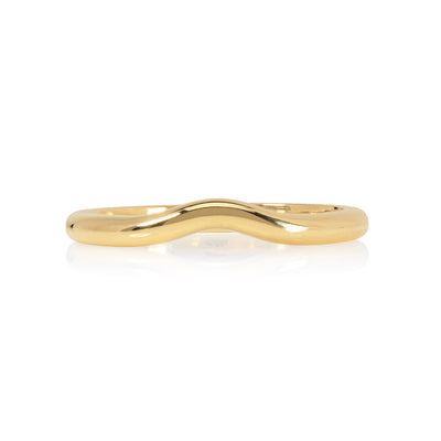 Curved Gold Ring