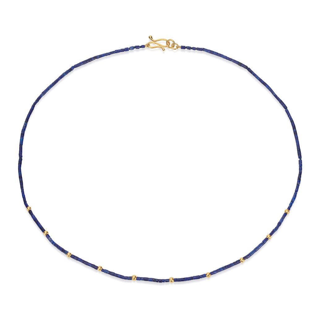 Lapis Bead Necklace