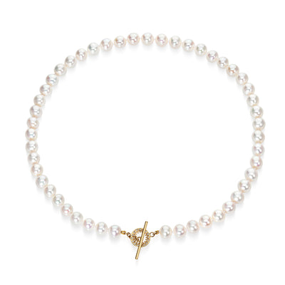 Pearl Toggle Catch Necklace