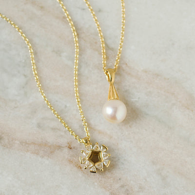 Gold Pearl Pendant