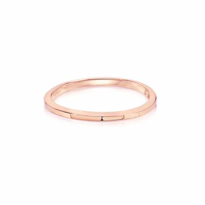 Rose Gold Women's Wedding Band
