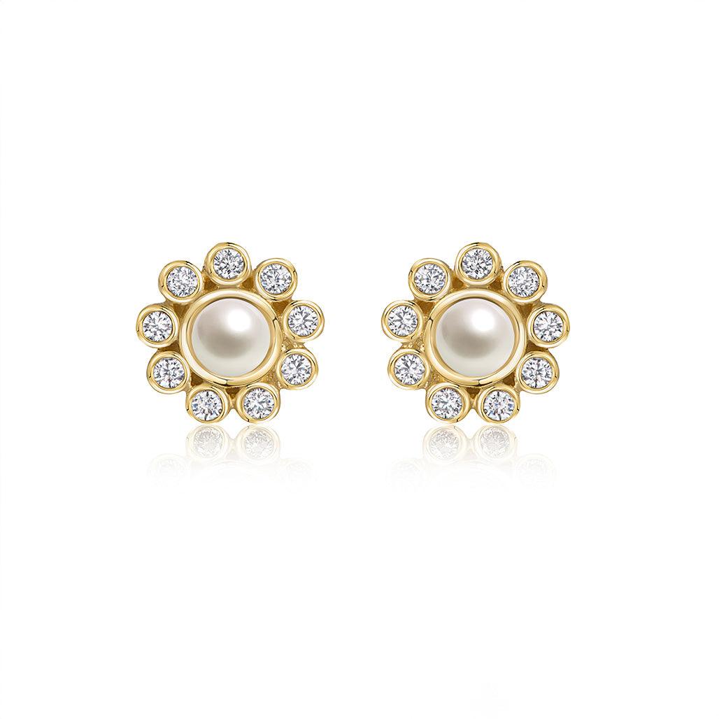 Aditi Pearl Studs - Flora Bhattachary Fine Jewellery