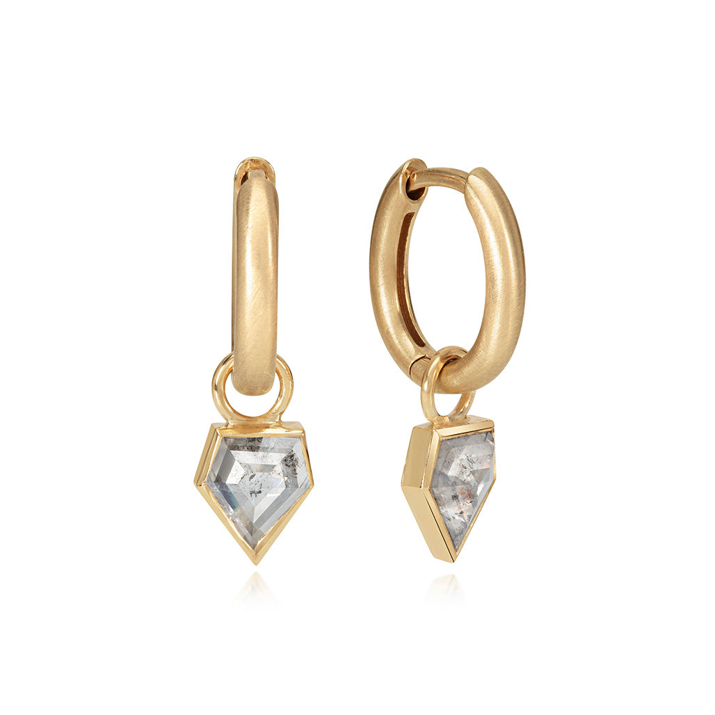 Mahal Diamond Hoop Earrings - Flora Bhattachary Fine Jewellery