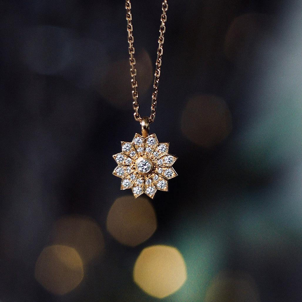 Pushpa Star Diamond Pendant - Flora Bhattachary Fine Jewellery