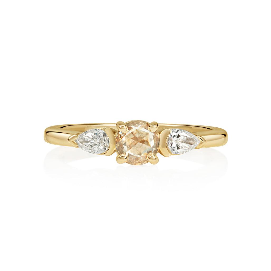 Sona Champagne Diamond Ring - Flora Bhattachary Fine Jewellery