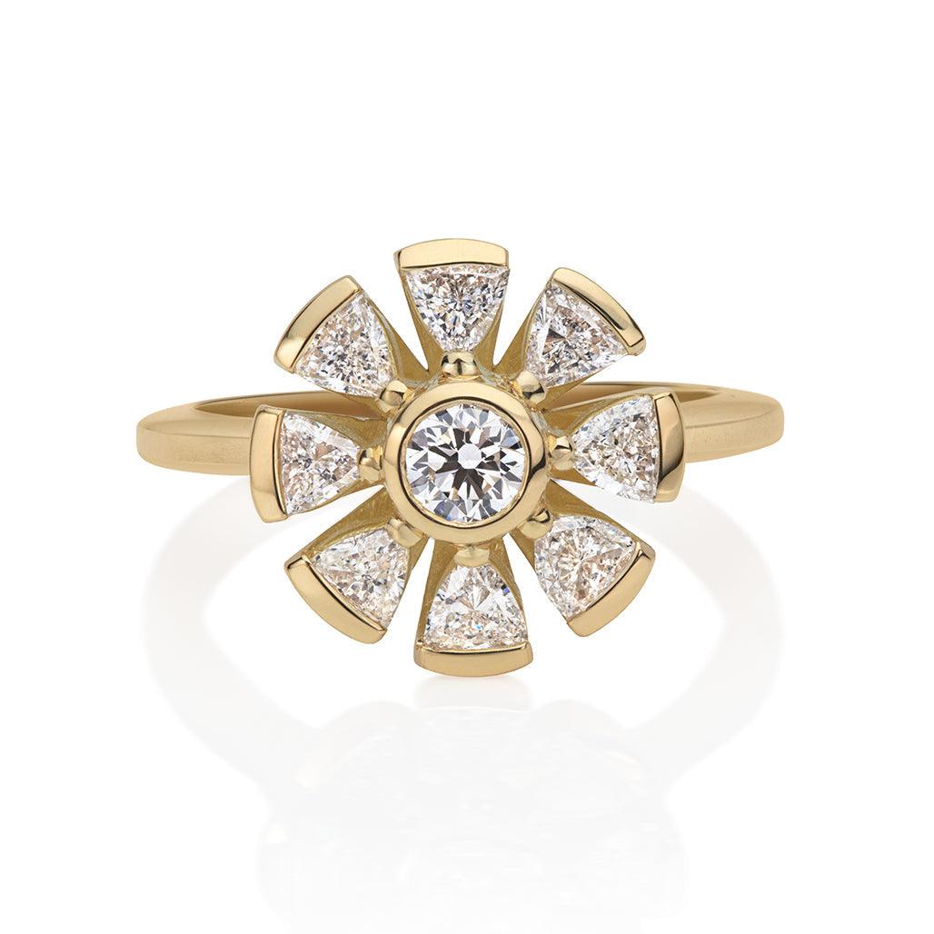 Statement Chameli Diamond Ring - Flora Bhattachary Fine Jewellery